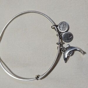 Alex and Ani Silver Dolphin Charm Bracelet